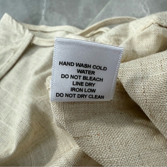 Women’s HYFVE Linen Blend Spaghetti Strap Sleeveless Jumpsuit Pants Size Small - Picture 12 of 15